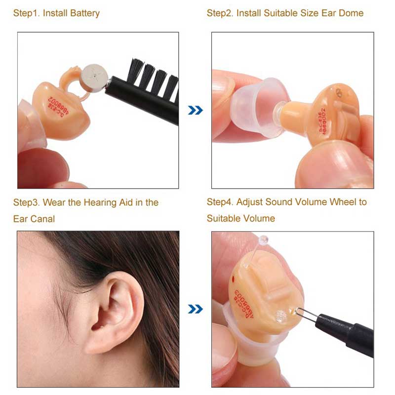 T1 Analog CIC Hearing Aid for both ears Express Hearing Store